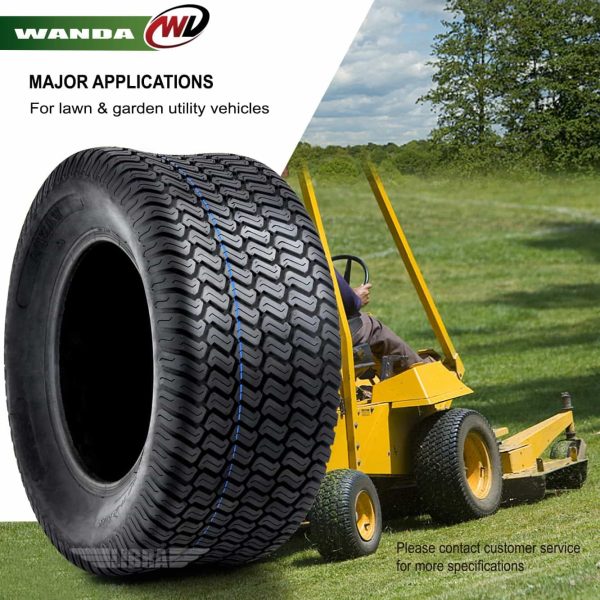 Wanda 2 New 23 10.5-12 Lawn Mower Golf Cart Turf Tires P332 /4PR   13049 - Image 6