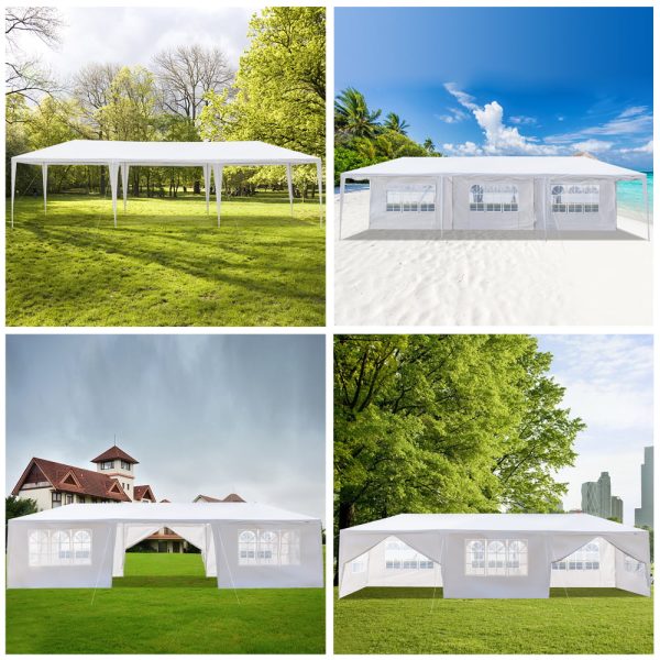 Zimtown 10x30ft Party Patio Tent Canopy Gazebo Pavilion Event Canopies(8 sides) - Image 12