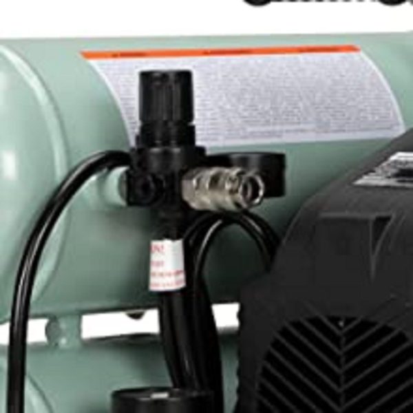 Metabo HPT 4-Gallon Single Stage Portable Corded Electric Twin Stack Air Compressor - Image 9