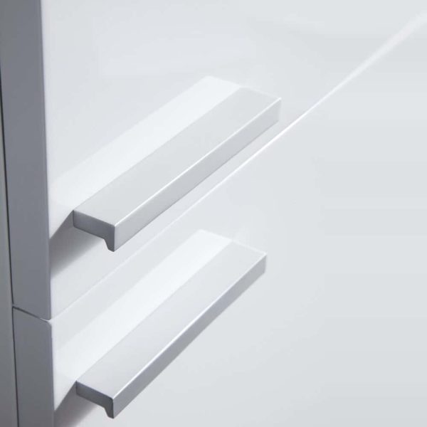 Fresca Senza 12.65-in W x 27.5-in H x 12-in D White Soft Close Bathroom Wall Cabinet - Image 5