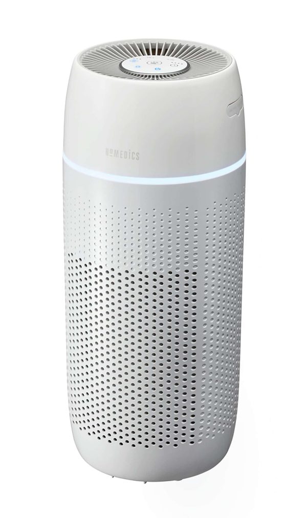 HOMEDICS 3-Speed Ionic White HEPA Air Purifier ENERGY STAR (Covers: 266-sq ft)