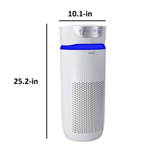HOMEDICS 3-Speed Ionic White HEPA Air Purifier ENERGY STAR (Covers: 266-sq ft) - Image 16