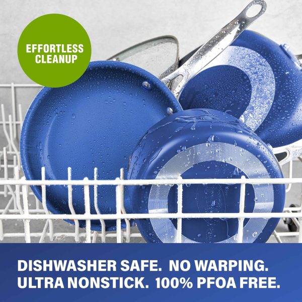 GraniteStone Diamond 23.4-in Aluminum Cookware Set with Lid - Image 4