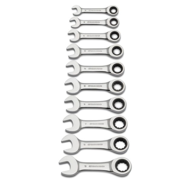 10-Piece Set 12-point Metric Ratchet Wrench - Image 2