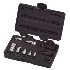 10 PC. 1/4 , 3/8  and 1/2  DRIVE UNIVERSAL JOINT AND ADAPTER SET