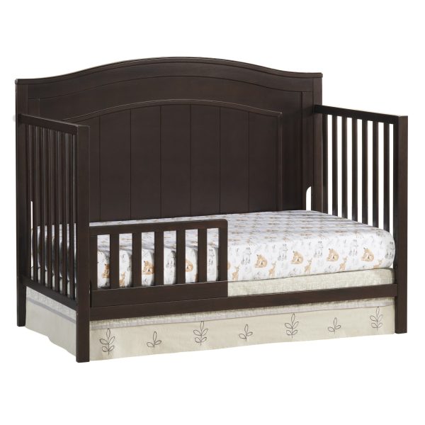 Oxford Baby North Bay 4-in-1 Convertible Crib, Espresso Brown, GREENGUARD Gold Certified, Wooden Crib - Image 5