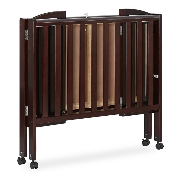 , 2 in 1 Folding Portable Crib Espresso - Image 14