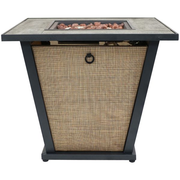Decor 28-in W 40000-BTU Brown Portable Steel Propane Gas Fire Pit Table - Image 4