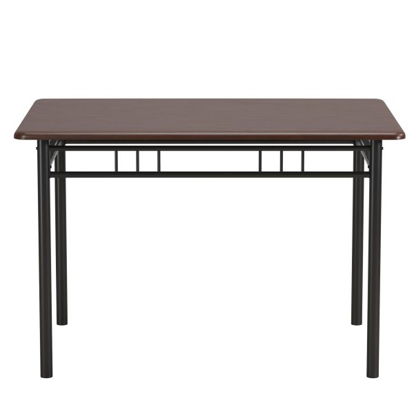 Louise Traditional 5-Piece Wood   Metal Dining Set, Deep Walnut - Image 11
