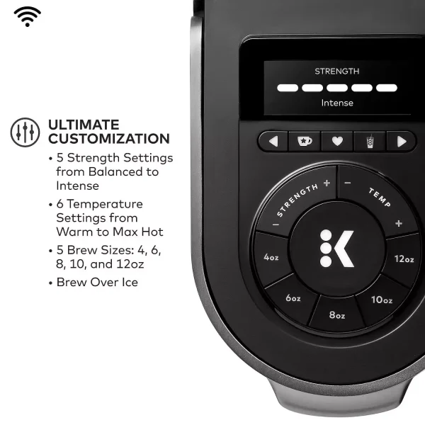 K-Supreme Plus SMART Single-Serve Coffee Maker with WiFi Compatibility and 5 Brew Sizes – Black - Image 9
