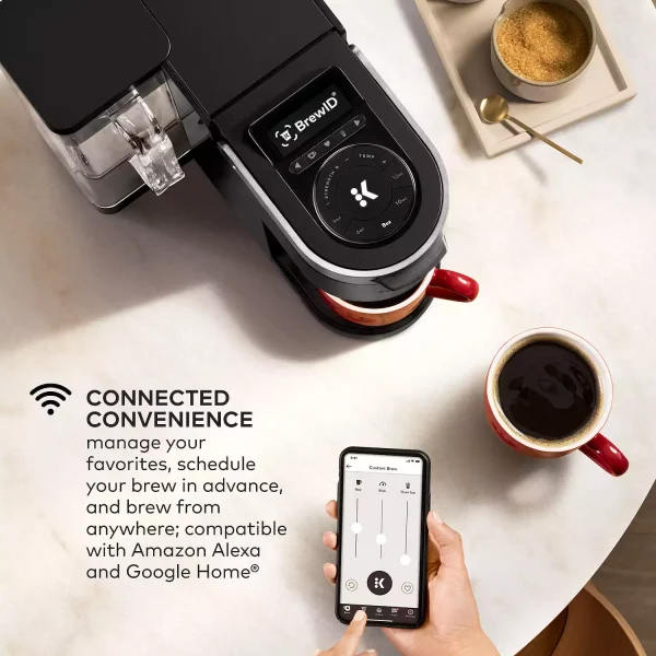K-Supreme Plus SMART Single-Serve Coffee Maker with WiFi Compatibility and 5 Brew Sizes – Black - Image 8