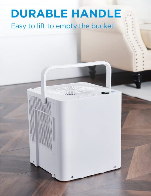 Midea Cube 20 Pint Dehumidifier for Basement and Rooms at Home for up to 1500 Sq. Ft., Smart Control - Image 3