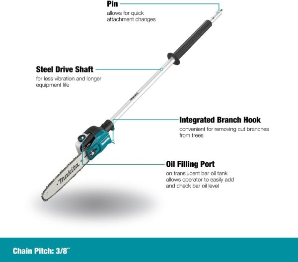 EY402MP 10 in. Pole Saw Couple Shaft Attachment - Image 9