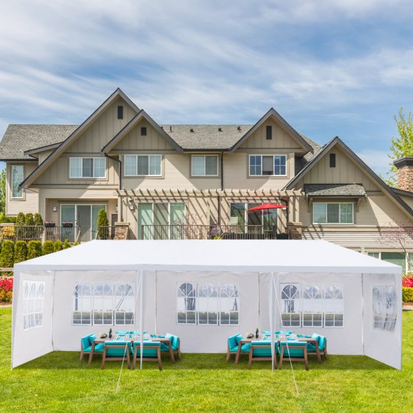 Zimtown 10 x30  Canopy install Gazebo Wedding Party Tent with Removable Sidewall Outdoor