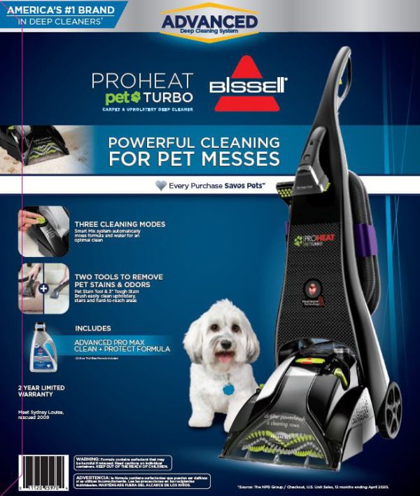 Proheat Pet Turbo Carpet Cleaner   1799V - Image 10