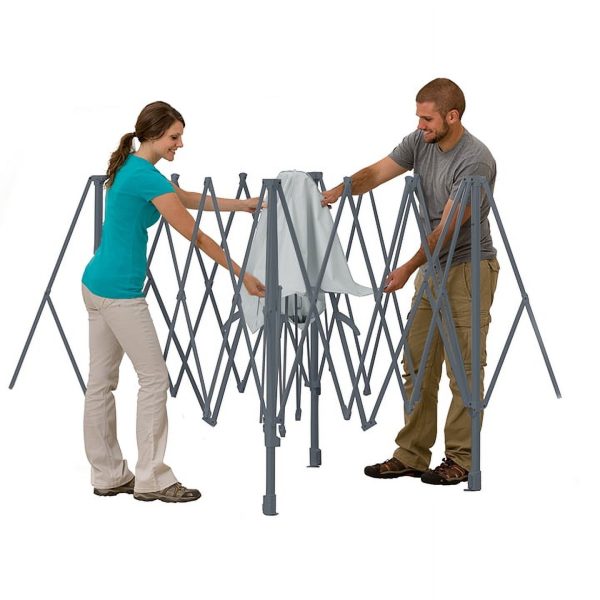 14  x 14  Instant Lighted Canopy for Camping   Blue, Gray - Image 5