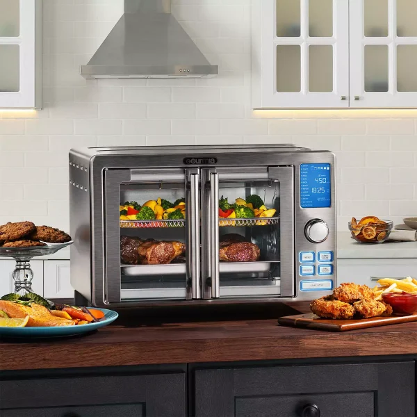 Gourmia French Door Air Fryer Oven (14 Presets) | Spacious   Versatile Cooking (under 60 characters) - Image 7