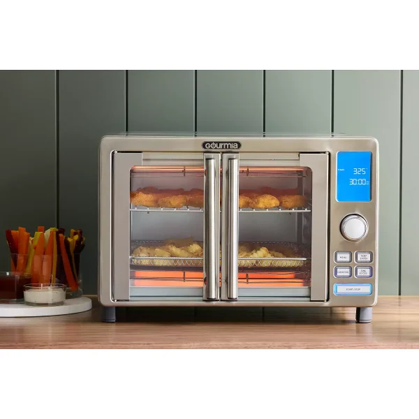 Gourmia French Door Air Fryer Oven (14 Presets) | Spacious   Versatile Cooking (under 60 characters) - Image 6