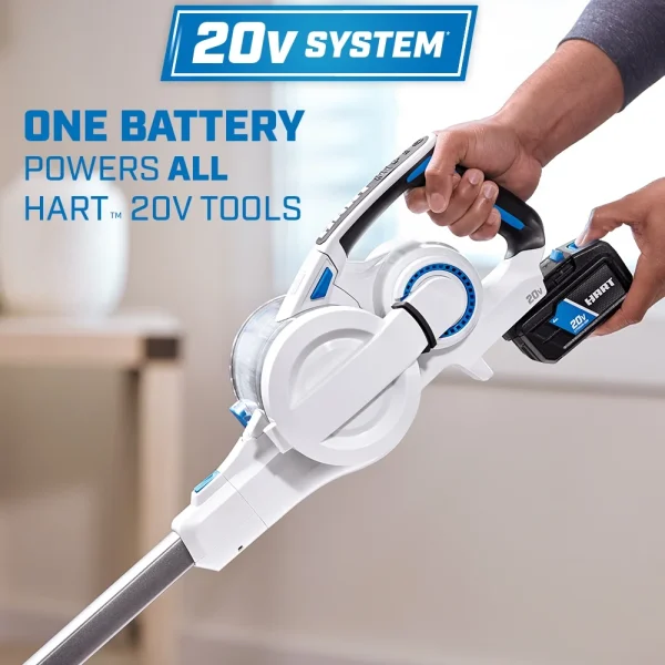 HART 20-Volt Cordless Stick Vacuum Kit, (1) 4.0Ah Lithium-Ion Battery - Image 5