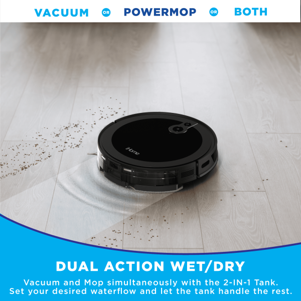 iHome AutoVac Luna Pro 3-in-1 Robot Vacuum and Vibrating Mop with Auto Empty Base - Image 7