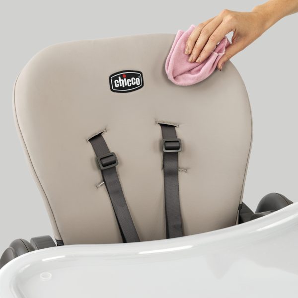 Polly Space-Saving Fold Easy Clean Highchair   Taupe (Beige) - Image 5