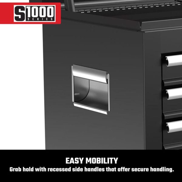 S1000 26 in. 5 drawer Steel Tool Chest 17.25 in. H X 12 in. D - Image 3
