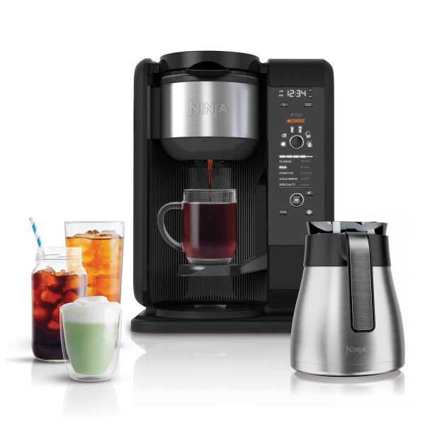 10-Cup Black/Stainless Steel Residential Combination Coffee Maker