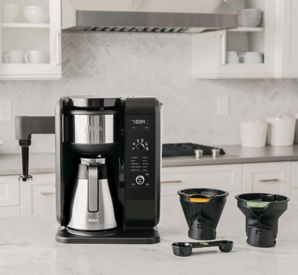 10-Cup Black/Stainless Steel Residential Combination Coffee Maker - Image 7