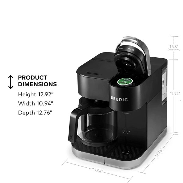 K-Duo Single Serve K-Cup Pod   Carafe Coffee Maker, Black,1470 watts - Image 10