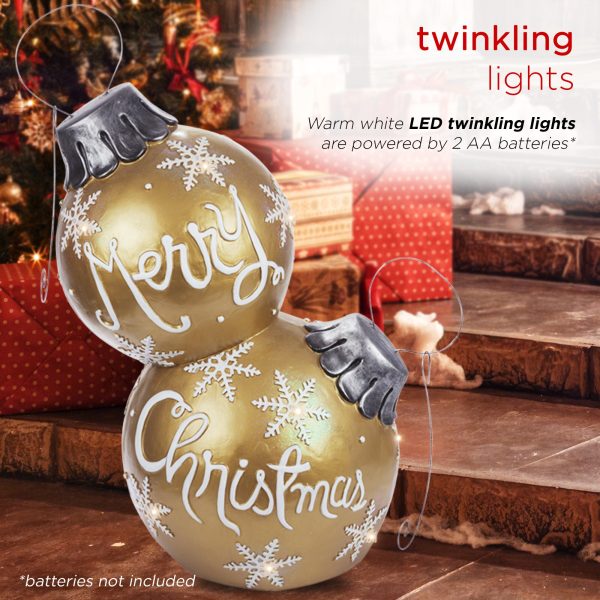Corporation 30-in Ornament Free Standing Decoration with White LED Lights - Image 9