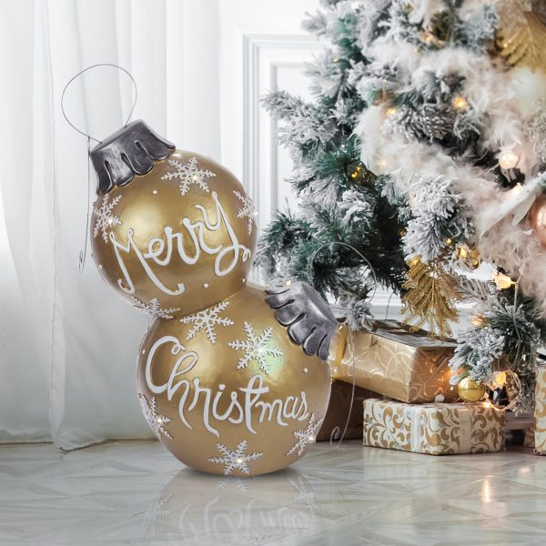 Corporation 30-in Ornament Free Standing Decoration with White LED Lights - Image 6