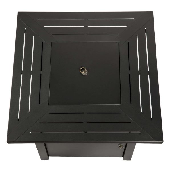 Teamson Home 29.92-in W 40000-BTU Dark Grey Steel Propane Gas Fire Pit - Image 8