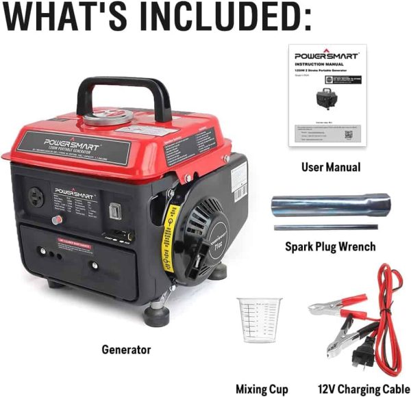 PowerSmart 1200W Portable Generator, Small Generator for Camping Outdoor, Ultralight, EPA   CARB Compliant - Image 8