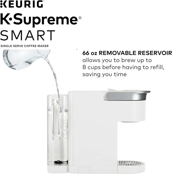 K-Supreme SMART Coffee Maker, MultiStream Technology, Brews 6-12oz Cup Sizes, White - Image 10
