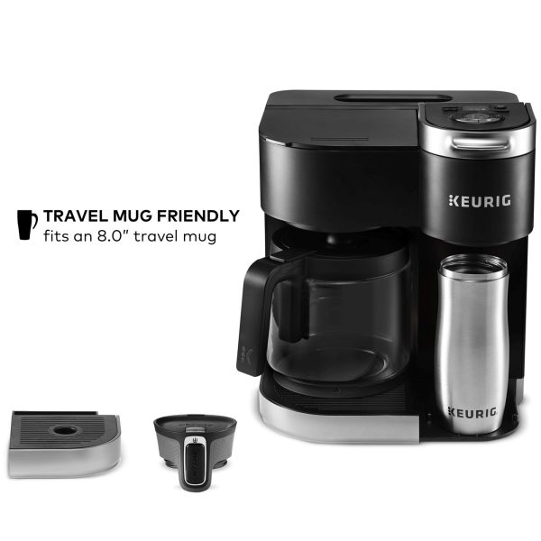 K-Duo Single Serve K-Cup Pod   Carafe Coffee Maker, Black,1470 watts - Image 4