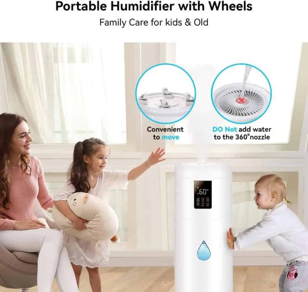 Honovos Humidifiers for Large Room Home Bedroom 2000 sq.ft. 17L/4.5Gal Large Humidifier - Image 5