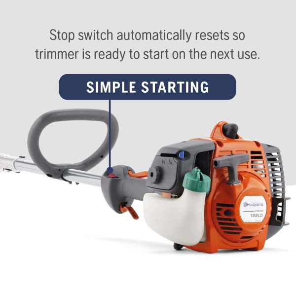 128LD Gas String Trimmer, 28-cc 2-Cycle, 17-inch Straight Shaft Gas String Trimmer with Tap ‘n Go trimmer head - Image 5