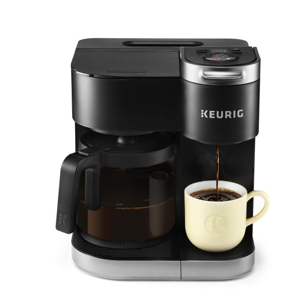 K-Duo Single Serve K-Cup Pod   Carafe Coffee Maker, Black,1470 watts