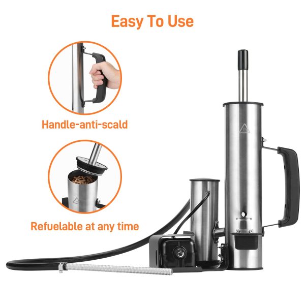 GANGSHELO Portable Electric Smoker Pellet Accessory Works with Any BBQ Grill Add Your Favorite Blend - Image 2