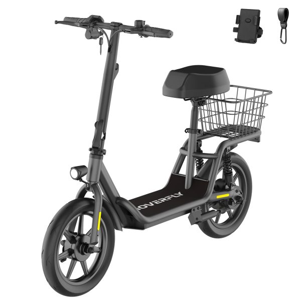 HOVERFLY Z5 Electric Scooter with Seat, 18.6Miles Range   15.5Mph Power by 550W Peak Motor