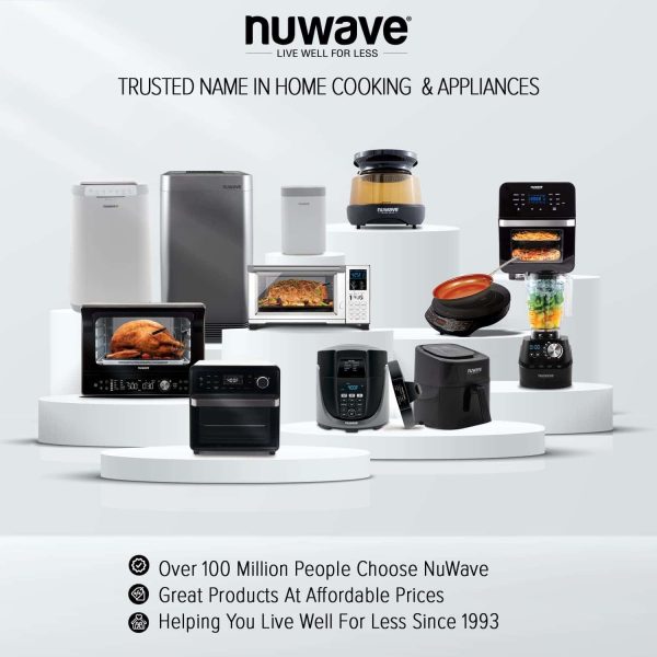 NUWAVE Bravo Air Fryer Oven, 12-in-1, 30QT XL Large Capacity Digital Countertop Convection Oven, silver - Image 9