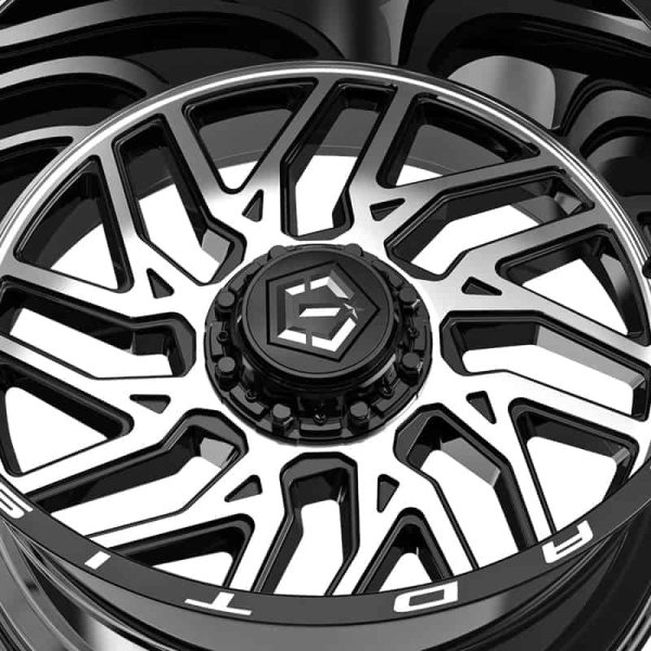 TIS 544MB 20 10 6 135/6 139.7 -25et Machined Gloss Black Wheel - Image 5