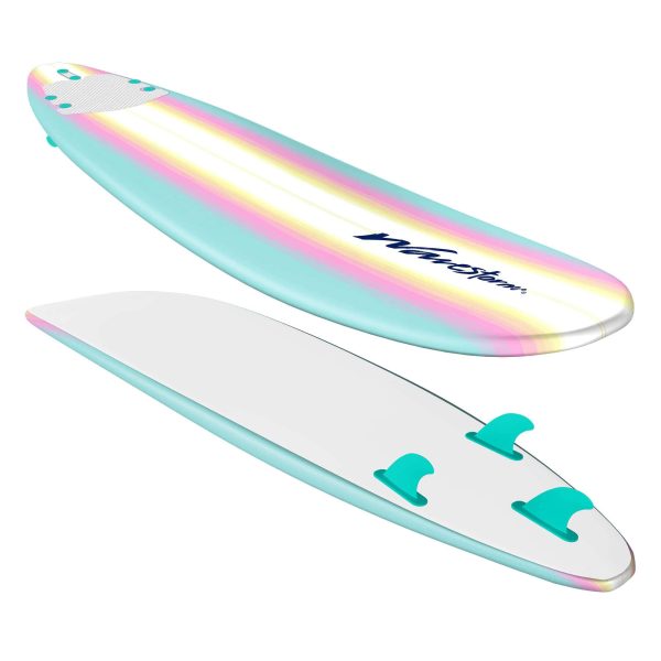 Wavestorm   Classic Soft Top Foam 8ft Surfboard   burst - Image 2