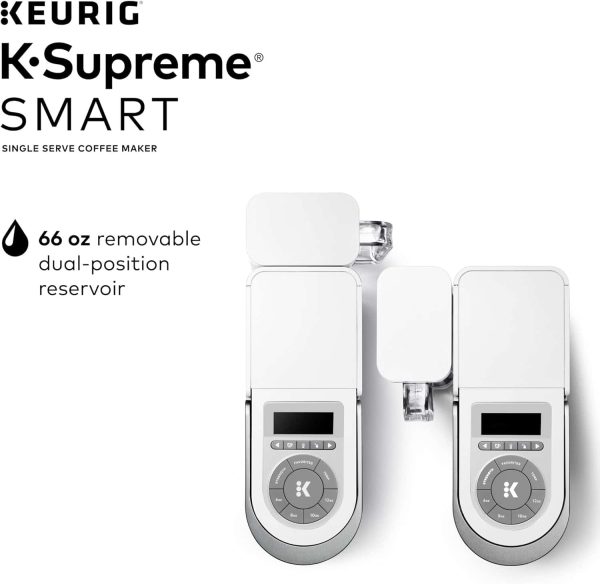 K-Supreme SMART Coffee Maker, MultiStream Technology, Brews 6-12oz Cup Sizes, White - Image 9