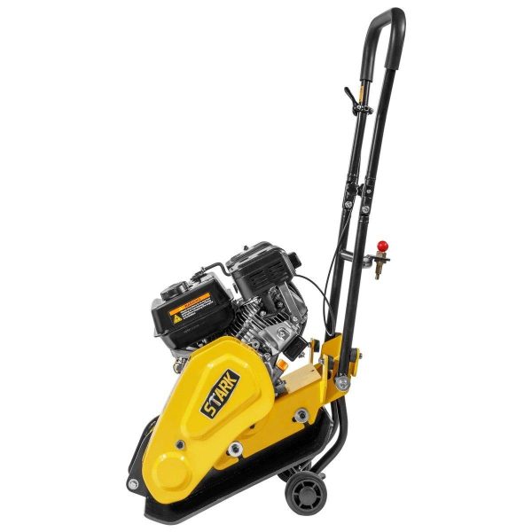 Stark USA 7.0HP 5000VPM 5500MAX Gas Vibration Compaction Force 20 x 14 inch Plate Compactor w/Built-in Wheel - Image 4