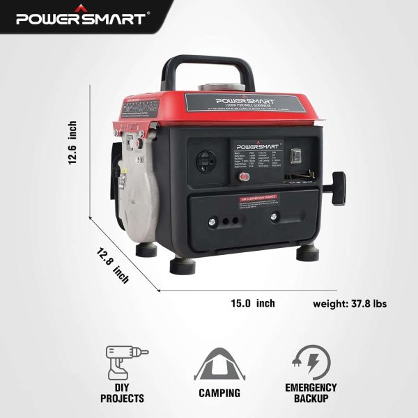 PowerSmart 1200W Portable Generator, Small Generator for Camping Outdoor, Ultralight, EPA   CARB Compliant - Image 5