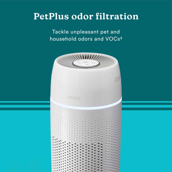 HOMEDICS 3-Speed Ionic White HEPA Air Purifier ENERGY STAR (Covers: 266-sq ft) - Image 10