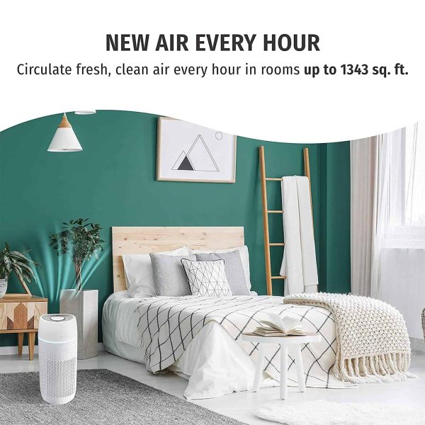 HOMEDICS 3-Speed Ionic White HEPA Air Purifier ENERGY STAR (Covers: 266-sq ft) - Image 13