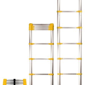Xtend+Climb Home Aluminum 8.5-ft Type 1- 250-lb Capacity Telescoping Extension Ladder