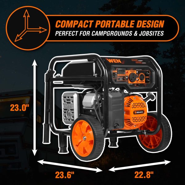 5600/4500-Watt Electric Start Gasoline Portable Generator with CO Shutdown Sensor - Image 3